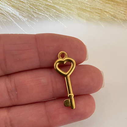 Key Love Charm