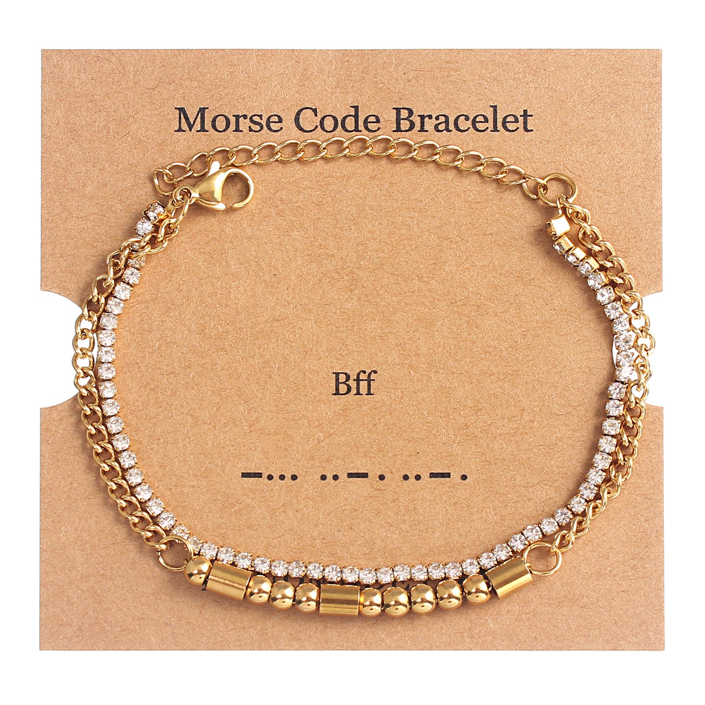 BFF Morse Code Bracelet