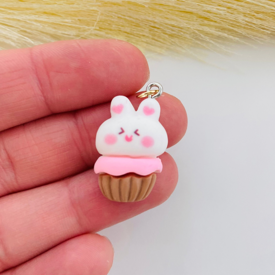 Cupcake Bunny Charm