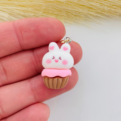 Cupcake Bunny Charm