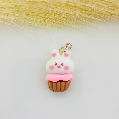 Cupcake Bunny Charm